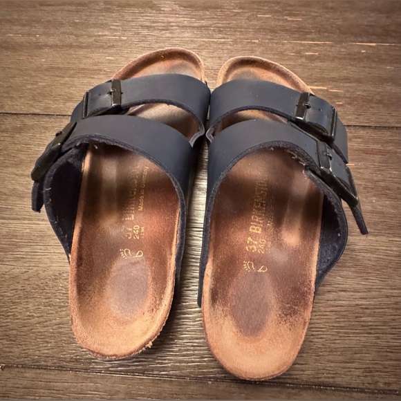 Birkenstock Leather Soft Footbed Arizona
Sandals Blue Size 37 Womens 6.5 main image 4